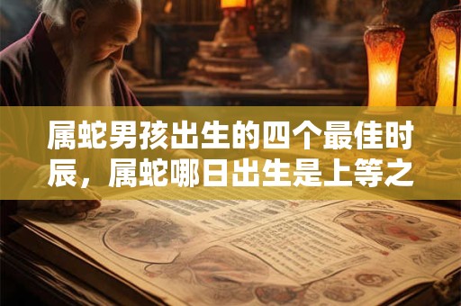属蛇男孩出生的四个最佳时辰，属蛇哪日出生是上等之命？
