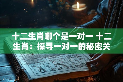 十二生肖哪个是一对一 十二生肖：探寻一对一的秘密关联