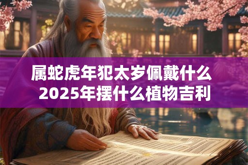 属蛇虎年犯太岁佩戴什么 2025年摆什么植物吉利
