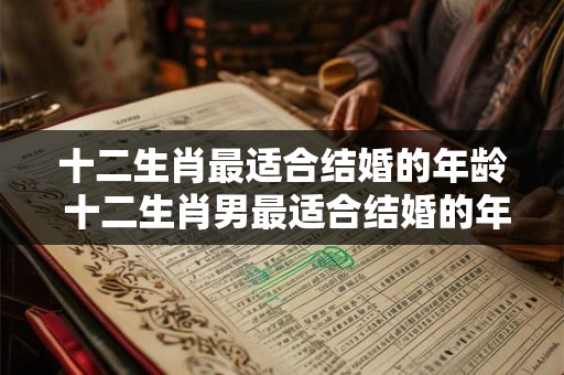 十二生肖最适合结婚的年龄 十二生肖男最适合结婚的年纪