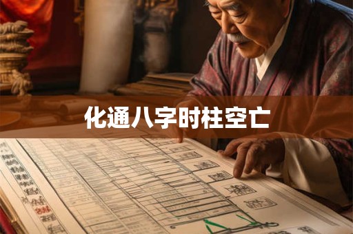化通八字时柱空亡