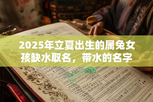 2025年立夏出生的属兔女孩缺水取名，带水的名字