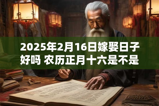 2025年2月16日嫁娶日子好吗 农历正月十六是不是婚嫁吉日