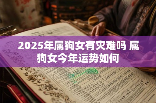 2025年属狗女有灾难吗 属狗女今年运势如何
