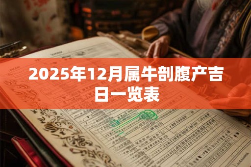 2025年12月属牛剖腹产吉日一览表