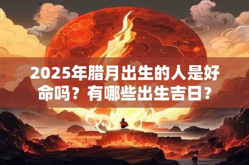 2026年腊月出生的人是好命吗？有哪些出生吉日？