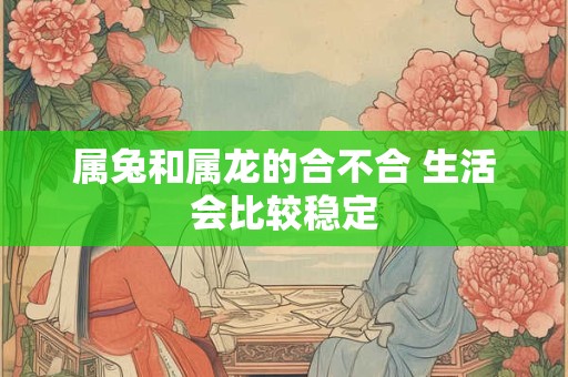 属兔和属龙的合不合 生活会比较稳定