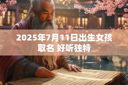 2025年7月11日出生女孩取名 好听独特