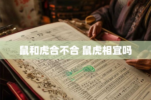 鼠和虎合不合 鼠虎相宜吗
