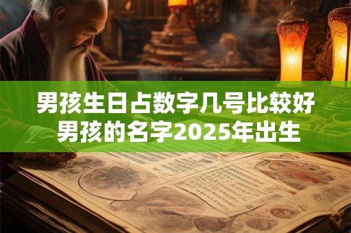 男孩生日占数字几号比较好 男孩的名字2025年出生