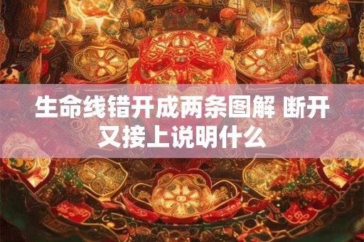 生命线错开成两条图解 断开又接上说明什么