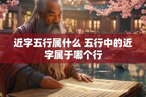 近字五行属什么 五行中的近字属于哪个行