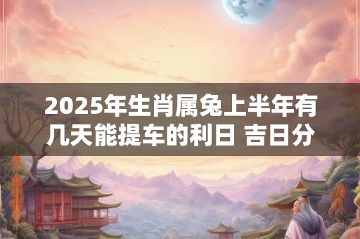 2025年生肖属兔上半年有几天能提车的利日 吉日分析