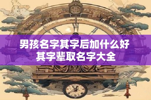 男孩名字其字后加什么好 其字辈取名字大全 男孩名字其字后加什么好 其字辈取名字大全