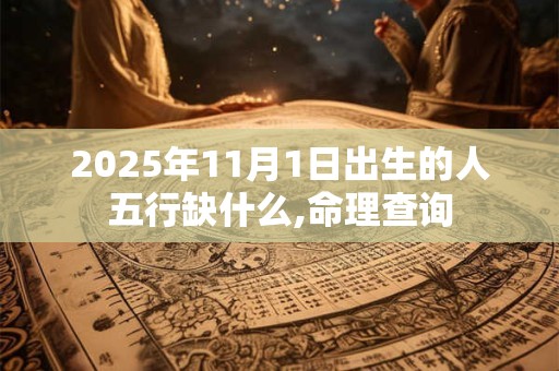2026年11月1日出生的人五行缺什么,命理查询