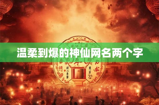 温柔到爆的神仙网名两个字