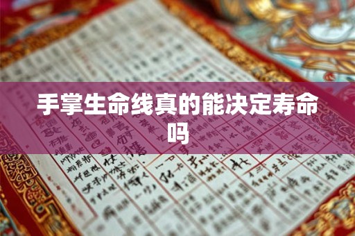 手掌生命线真的能决定寿命吗