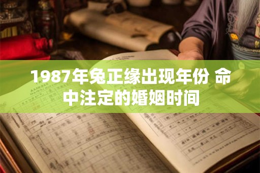 1987年兔正缘出现年份 命中注定的婚姻时间