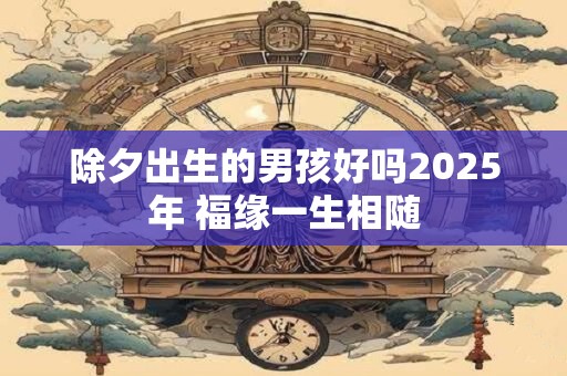 除夕出生的男孩好吗2025年 福缘一生相随