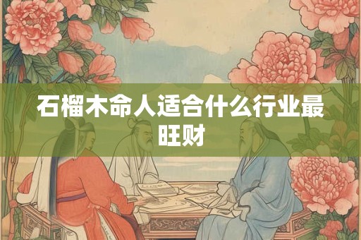 石榴木命人适合什么行业最旺财