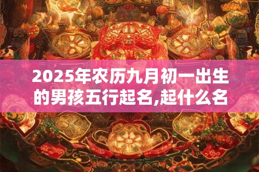 2025年农历九月初一出生的男孩五行起名,起什么名字最吉利