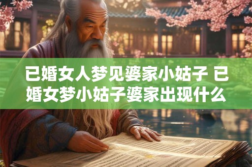 已婚女人梦见婆家小姑子 已婚女梦小姑子婆家出现什么问题了