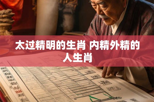 太过精明的生肖 内精外精的人生肖