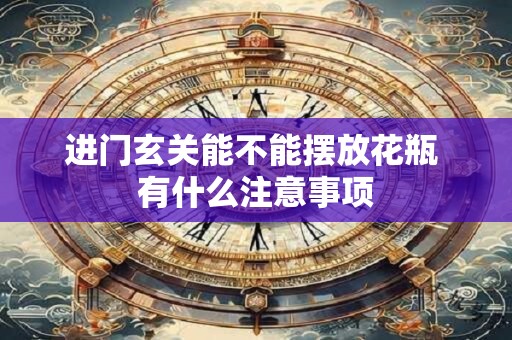 进门玄关能不能摆放花瓶 有什么注意事项