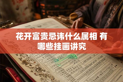 花开富贵忌讳什么属相 有哪些挂画讲究