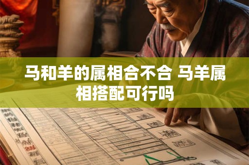 马和羊的属相合不合 马羊属相搭配可行吗