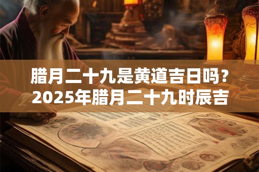 腊月二十九是黄道吉日吗？2025年腊月二十九时辰吉凶一览表