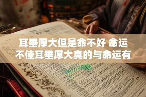 耳垂厚大但是命不好 命运不佳耳垂厚大真的与命运有关吗