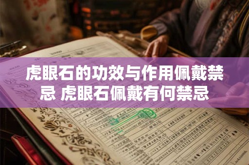 虎眼石的功效与作用佩戴禁忌 虎眼石佩戴有何禁忌