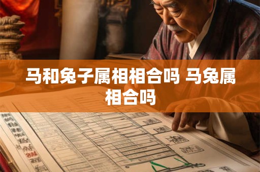 马和兔子属相相合吗 马兔属相合吗