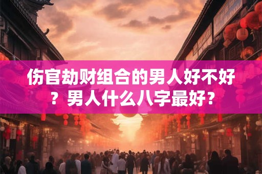 伤官劫财组合的男人好不好？男人什么八字最好？
