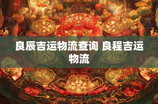 良辰吉运物流查询 良程吉运物流