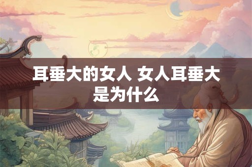 耳垂大的女人 女人耳垂大是为什么