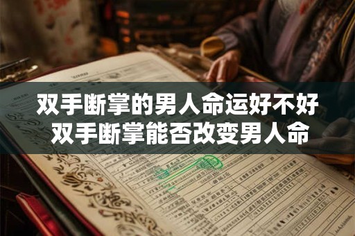 双手断掌的男人命运好不好 双手断掌能否改变男人命运