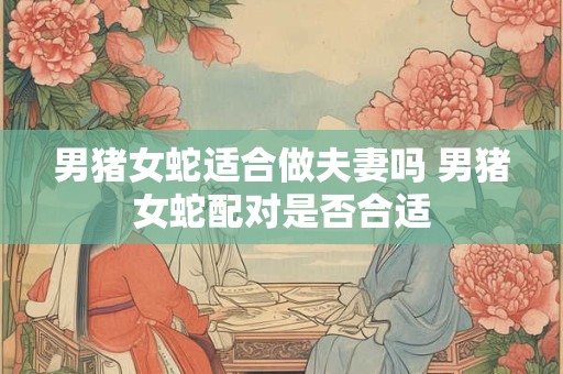 男猪女蛇适合做夫妻吗 男猪女蛇配对是否合适
