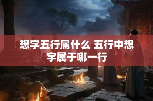 想字五行属什么 五行中想字属于哪一行