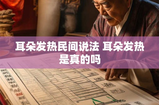 耳朵发热民间说法 耳朵发热是真的吗