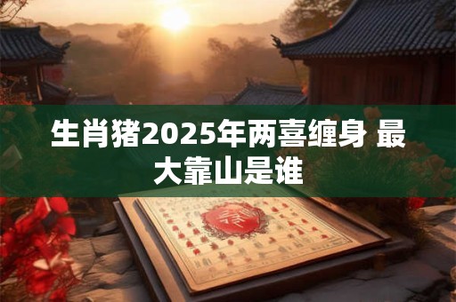 生肖猪2025年两喜缠身 最大靠山是谁