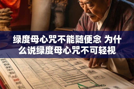 绿度母心咒不能随便念 为什么说绿度母心咒不可轻视