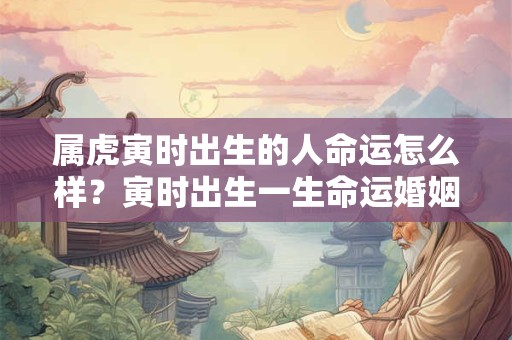 属虎寅时出生的人命运怎么样?寅时出生一生命运婚姻 属虎寅时出生的人命运怎么样?寅时出生一生命运婚姻