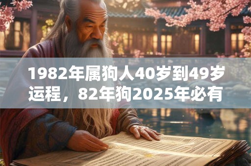 1982年属狗人40岁到49岁运程，82年狗2025年必有一难