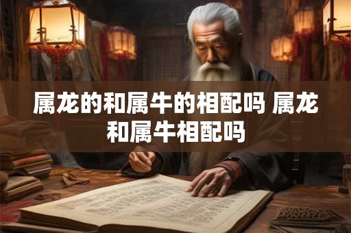 属龙的和属牛的相配吗 属龙和属牛相配吗