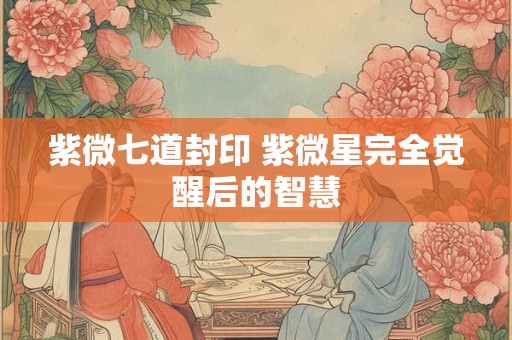 紫微七道封印 紫微星完全觉醒后的智慧