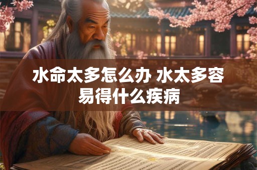 水命太多怎么办 水太多容易得什么疾病