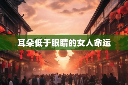 耳朵低于眼睛的女人命运 耳朵低于眼睛的女人命运