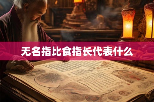 无名指比食指长代表什么